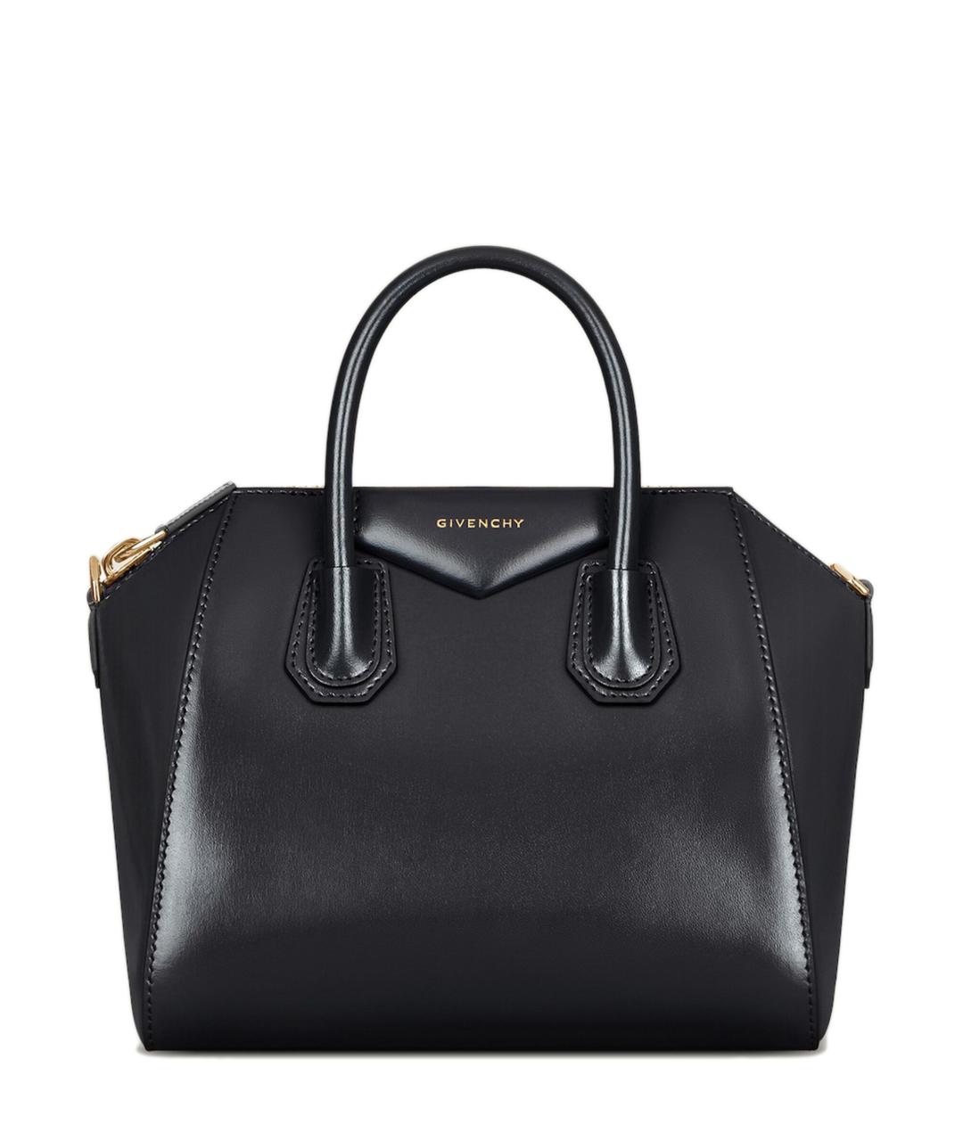 GIVENCHY Черная кожаная сумка тоут, фото 1