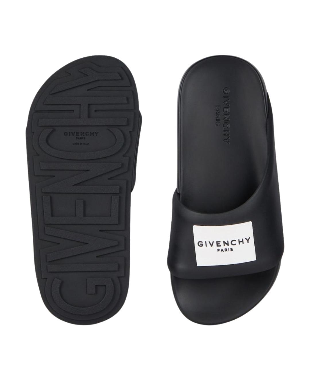 GIVENCHY Черные шлепанцы, фото 4