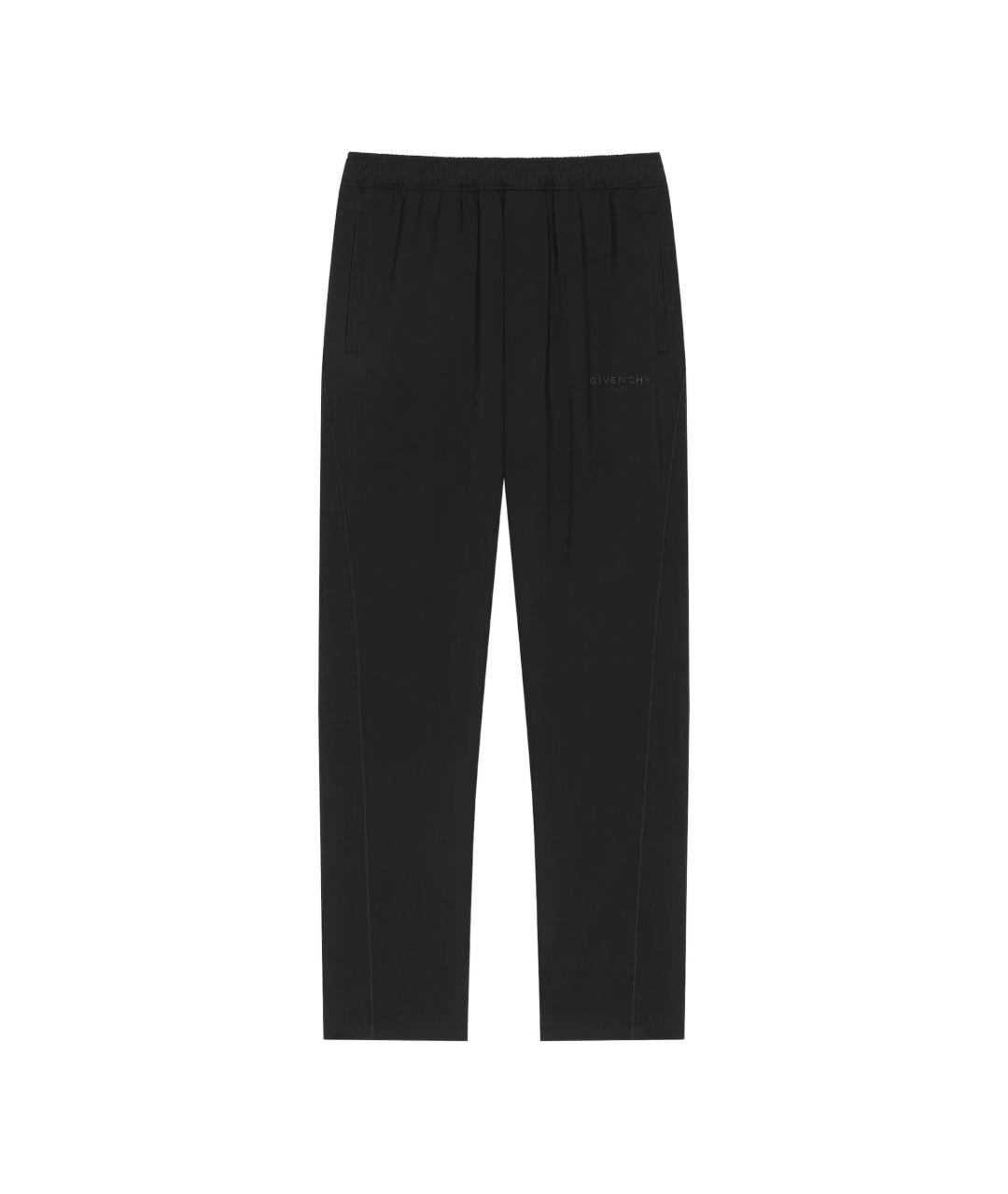 GIVENCHY Черные полиамидовые повседневные брюки, фото 1
