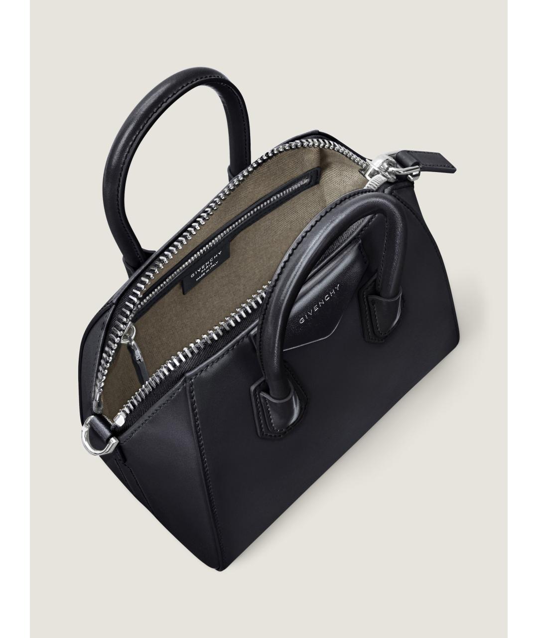 GIVENCHY Черная кожаная сумка тоут, фото 5