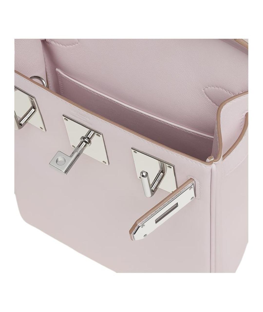 HERMES Фиолетовая кожаная сумка через плечо, фото 4