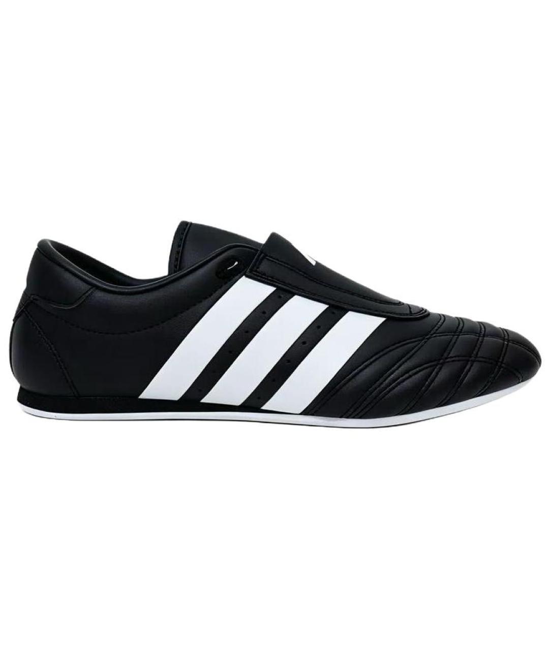 ADIDAS Черные кожаные кеды, фото 1