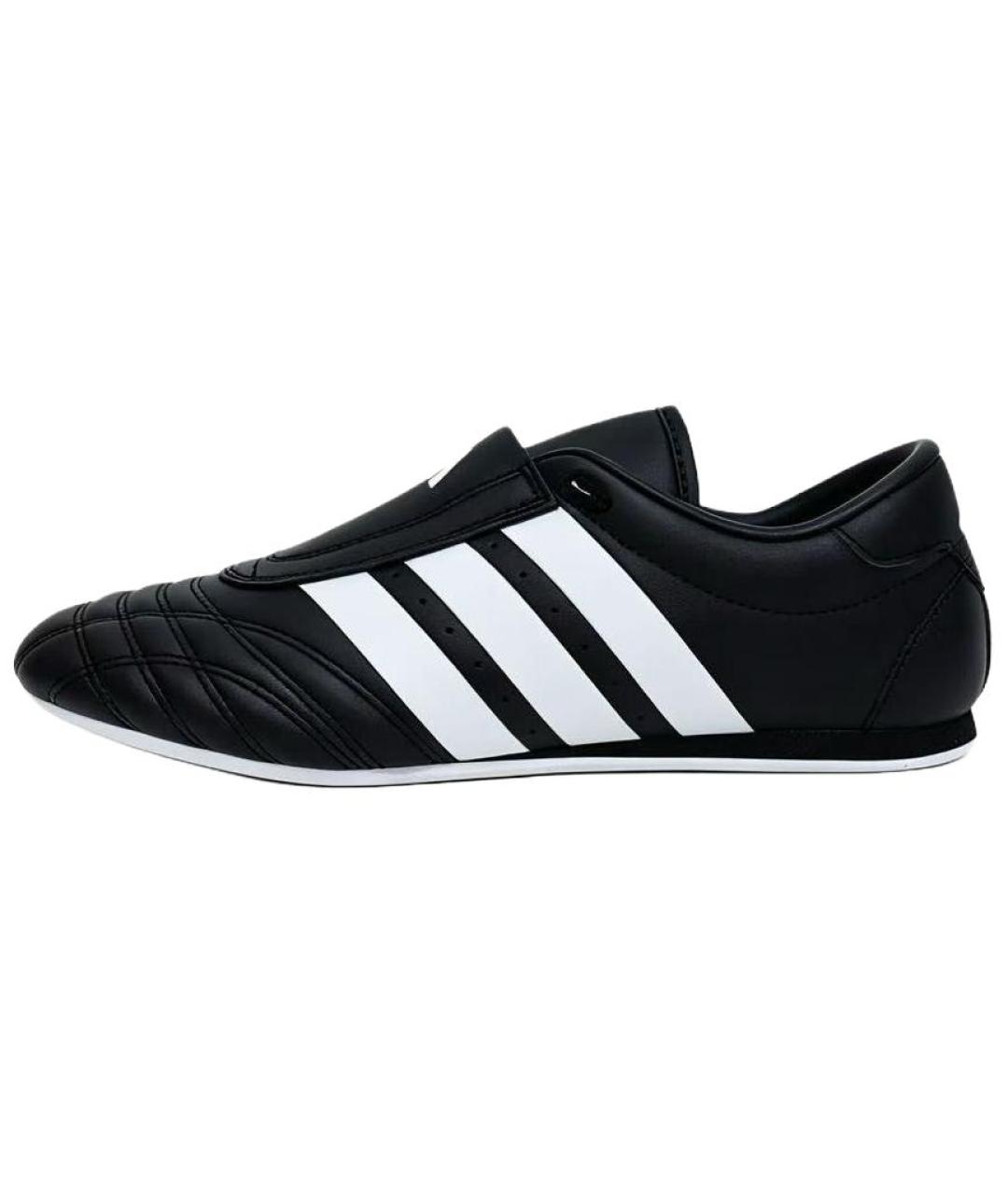 ADIDAS Черные кожаные кеды, фото 2