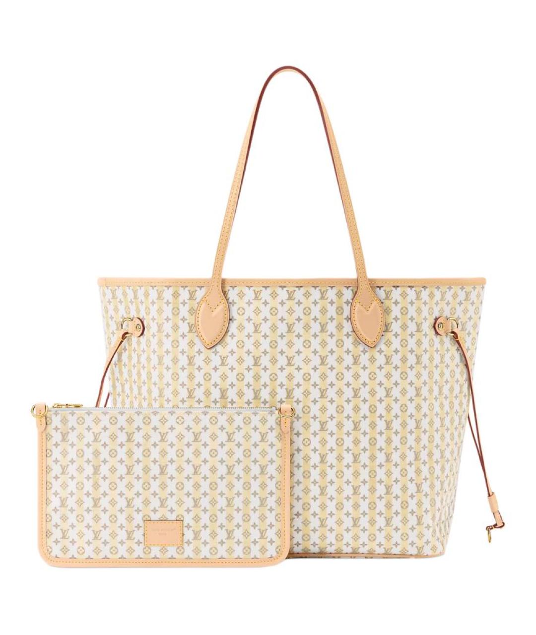 LOUIS VUITTON Бежевая сумка через плечо из канвы, фото 3