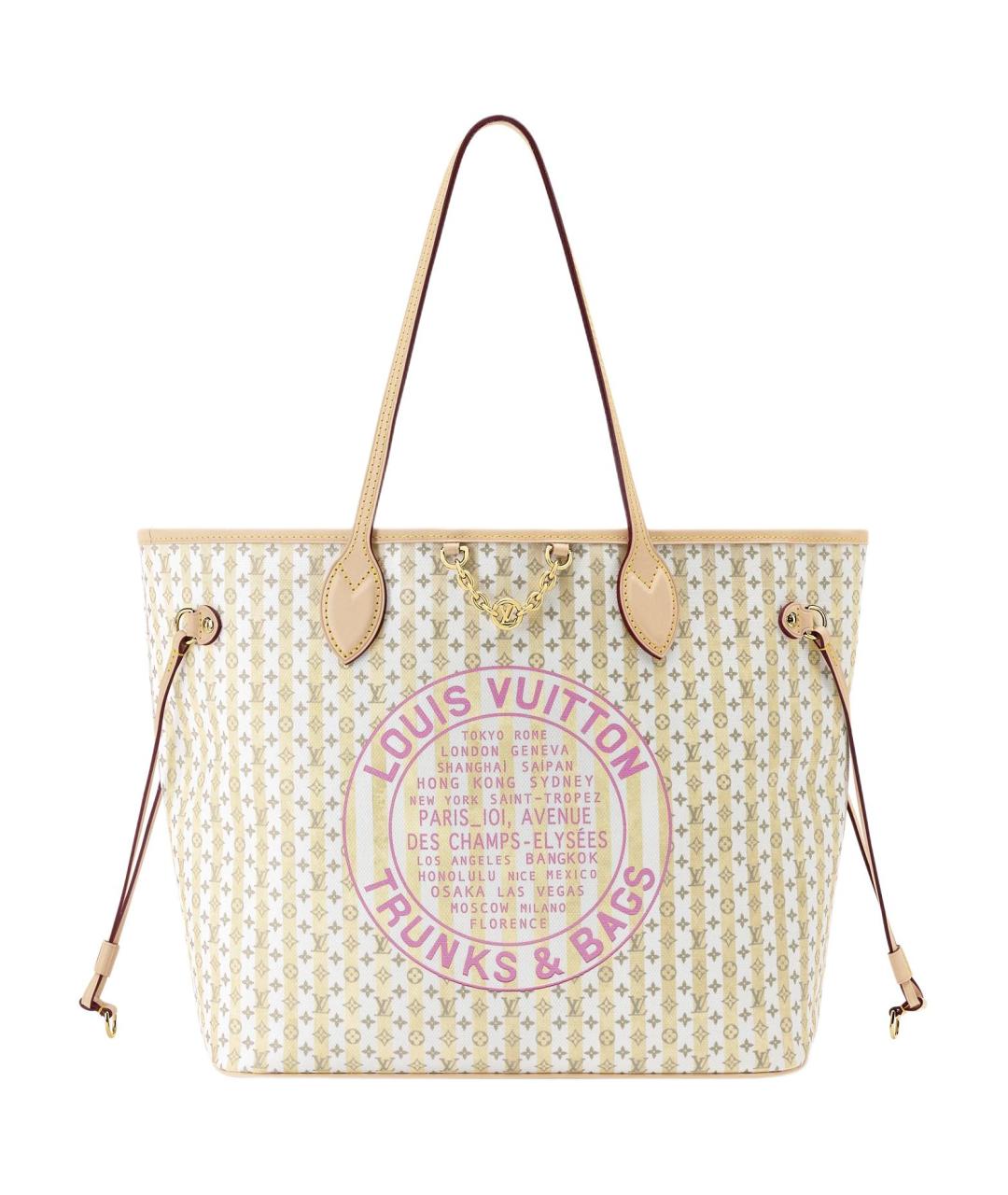 LOUIS VUITTON Бежевая сумка через плечо из канвы, фото 1