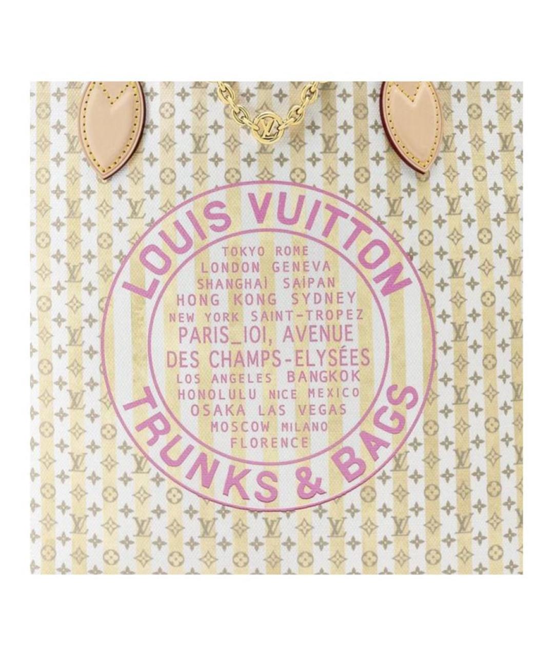 LOUIS VUITTON Бежевая сумка через плечо из канвы, фото 5