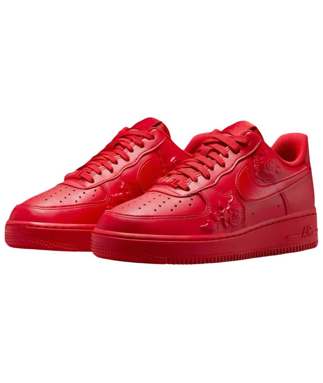 NIKE Красные кожаные кроссовки, фото 3