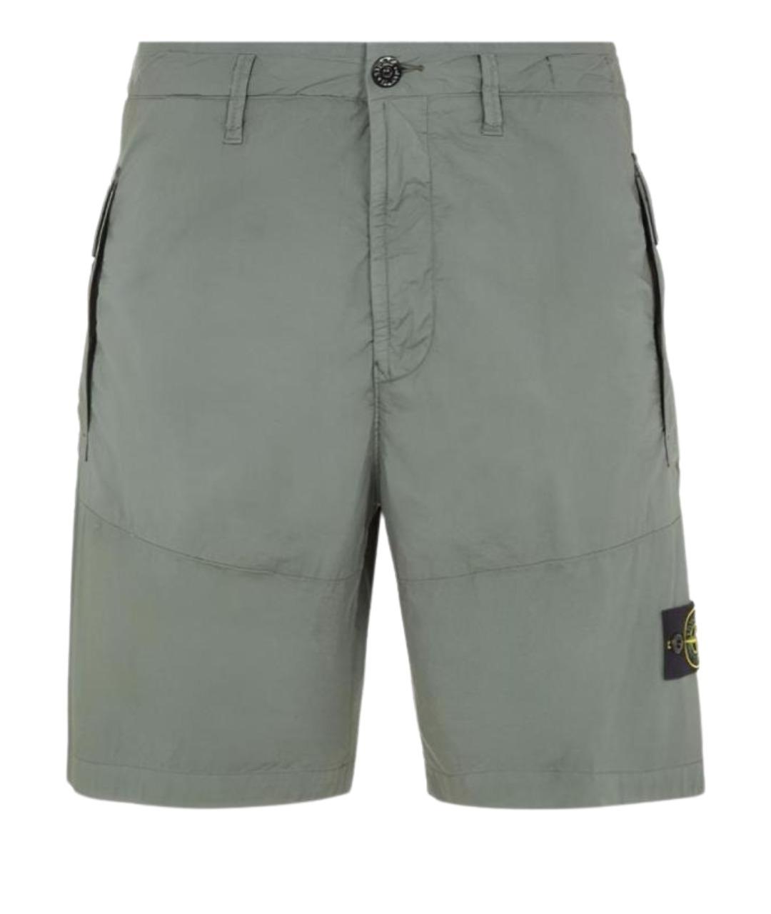 STONE ISLAND Зеленые шорты, фото 1
