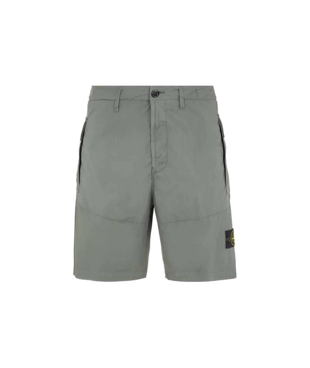 STONE ISLAND Зеленые шорты, фото 6