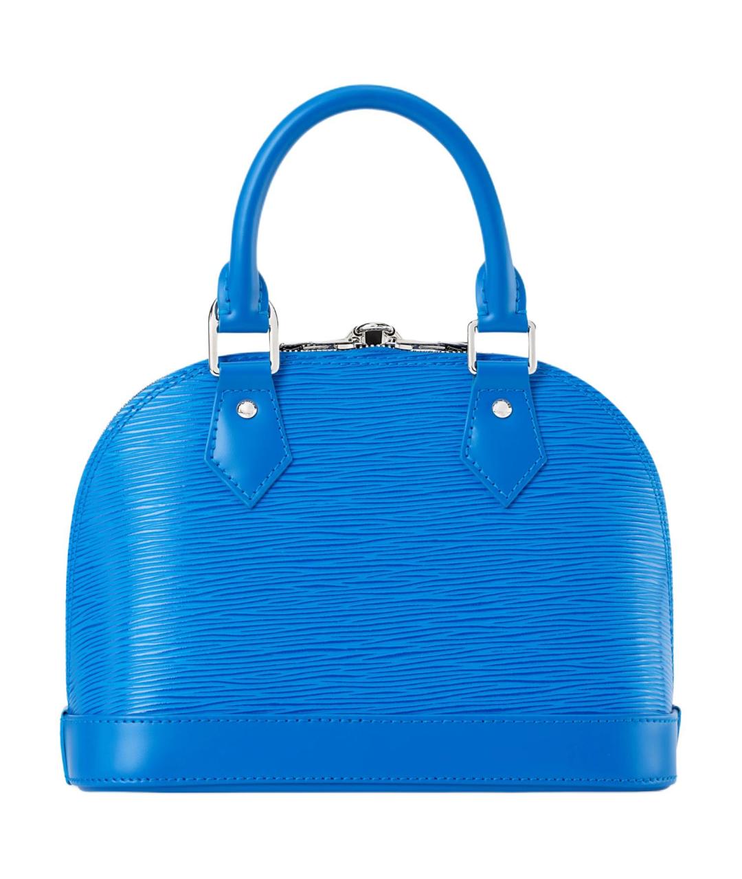 LOUIS VUITTON Синяя кожаная сумка с короткими ручками, фото 3