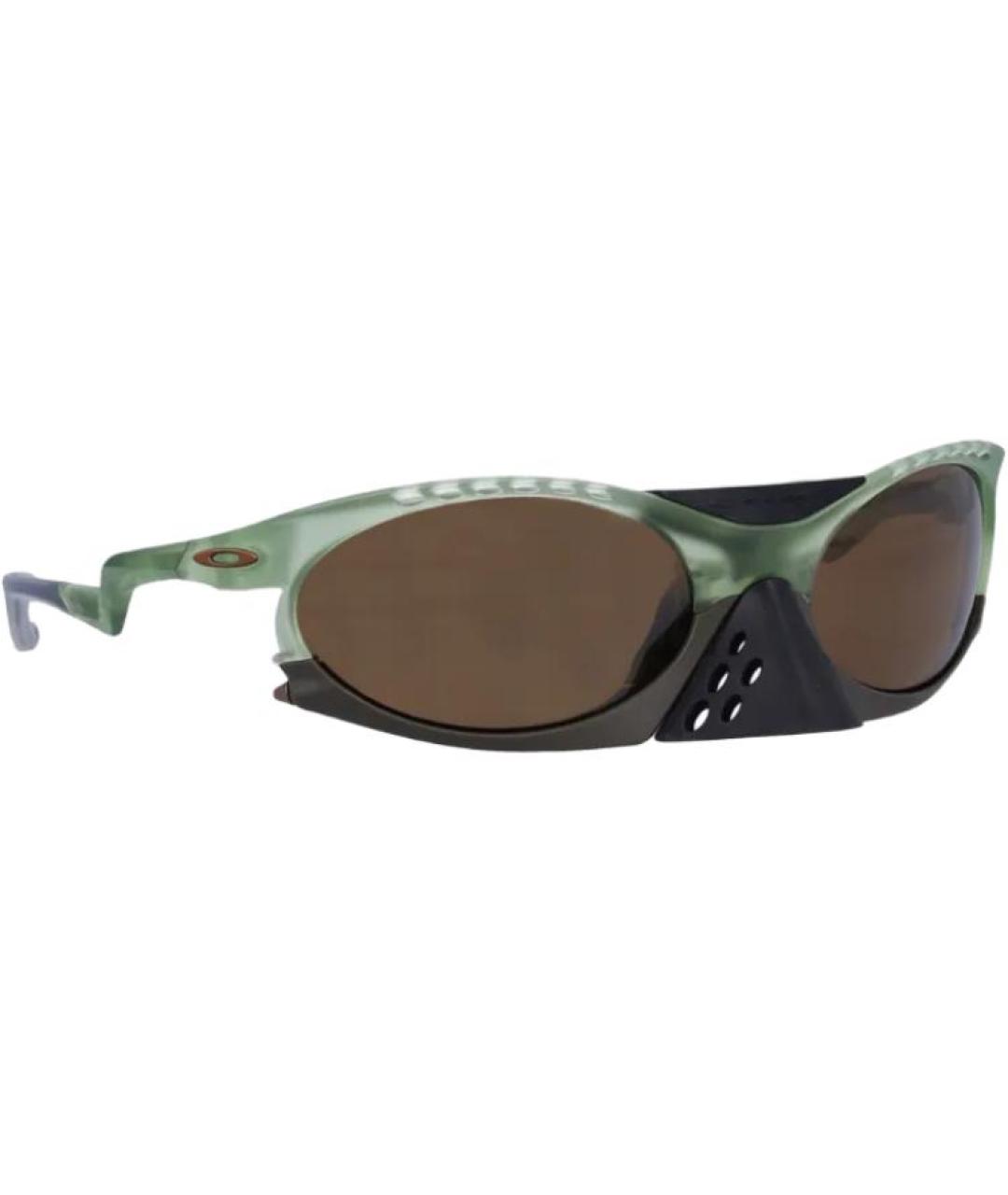 OAKLEY Зеленые пластиковые солнцезащитные очки, фото 3