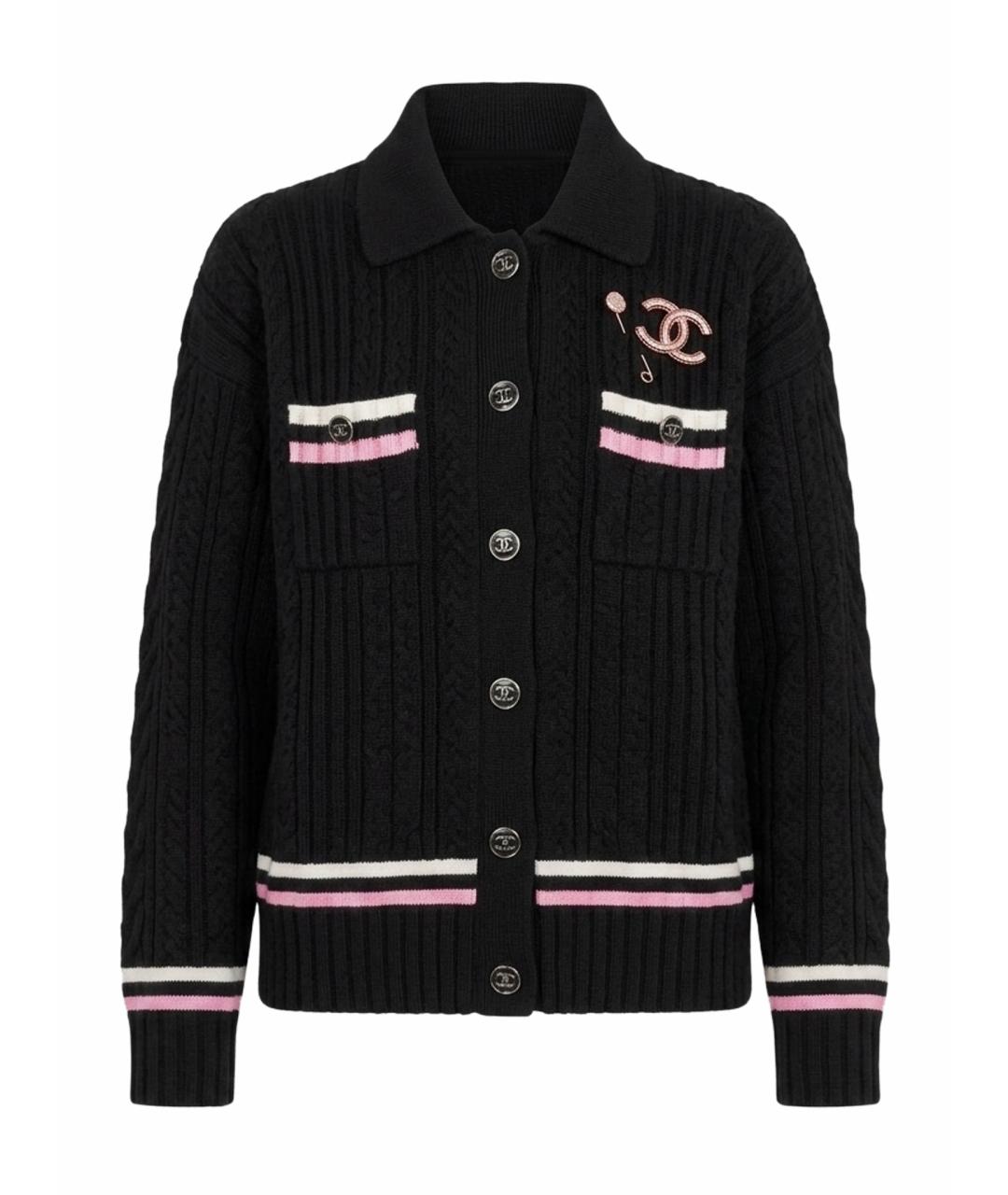 CHANEL Черный кардиган, фото 1