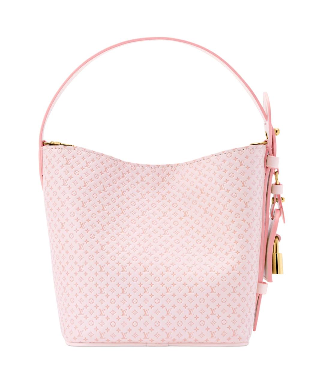 LOUIS VUITTON Розовая кожаная сумка тоут, фото 3