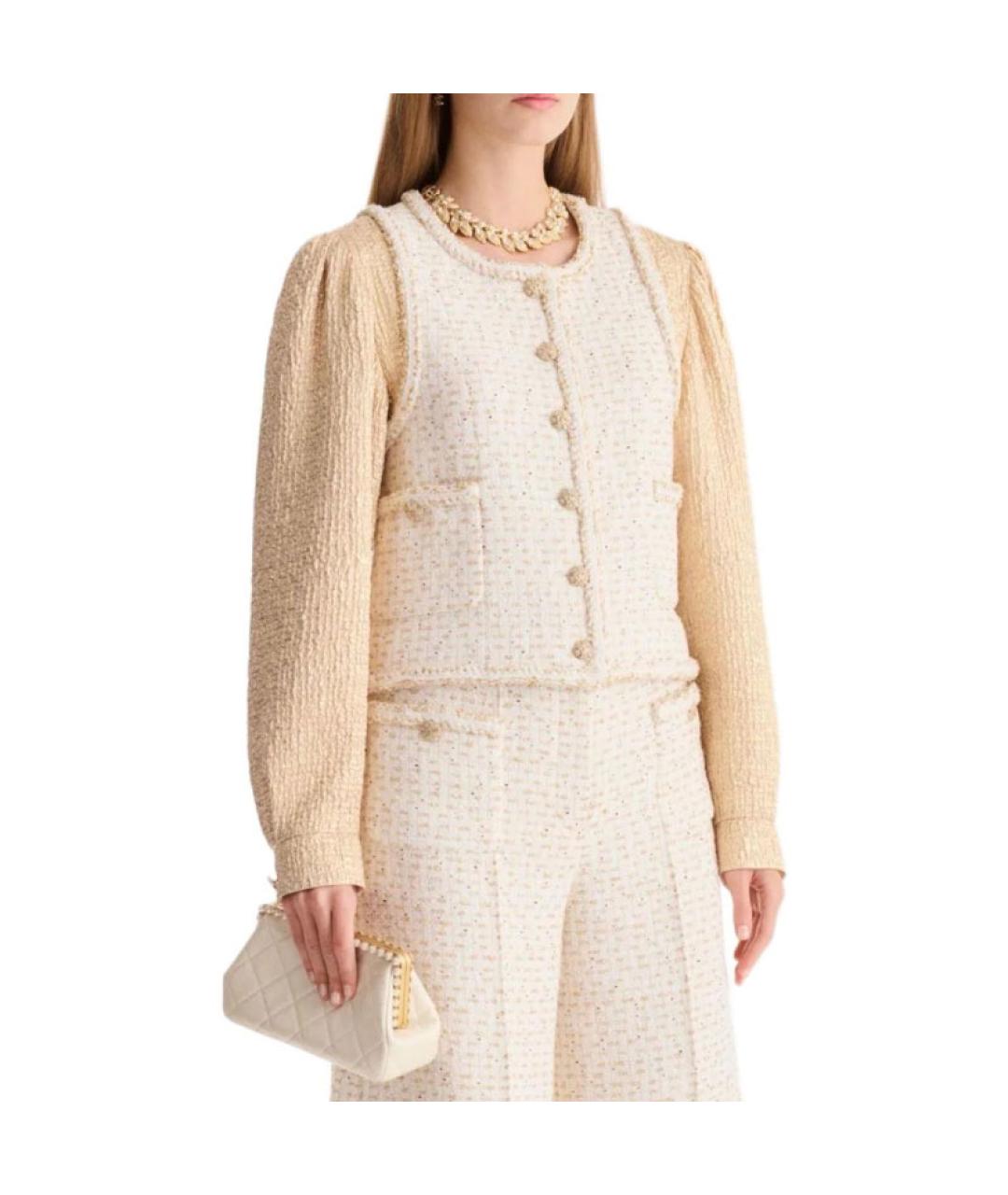 CHANEL Белая жилетка, фото 4
