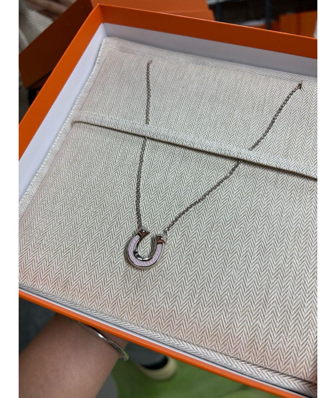 HERMES Розовое колье, фото 4