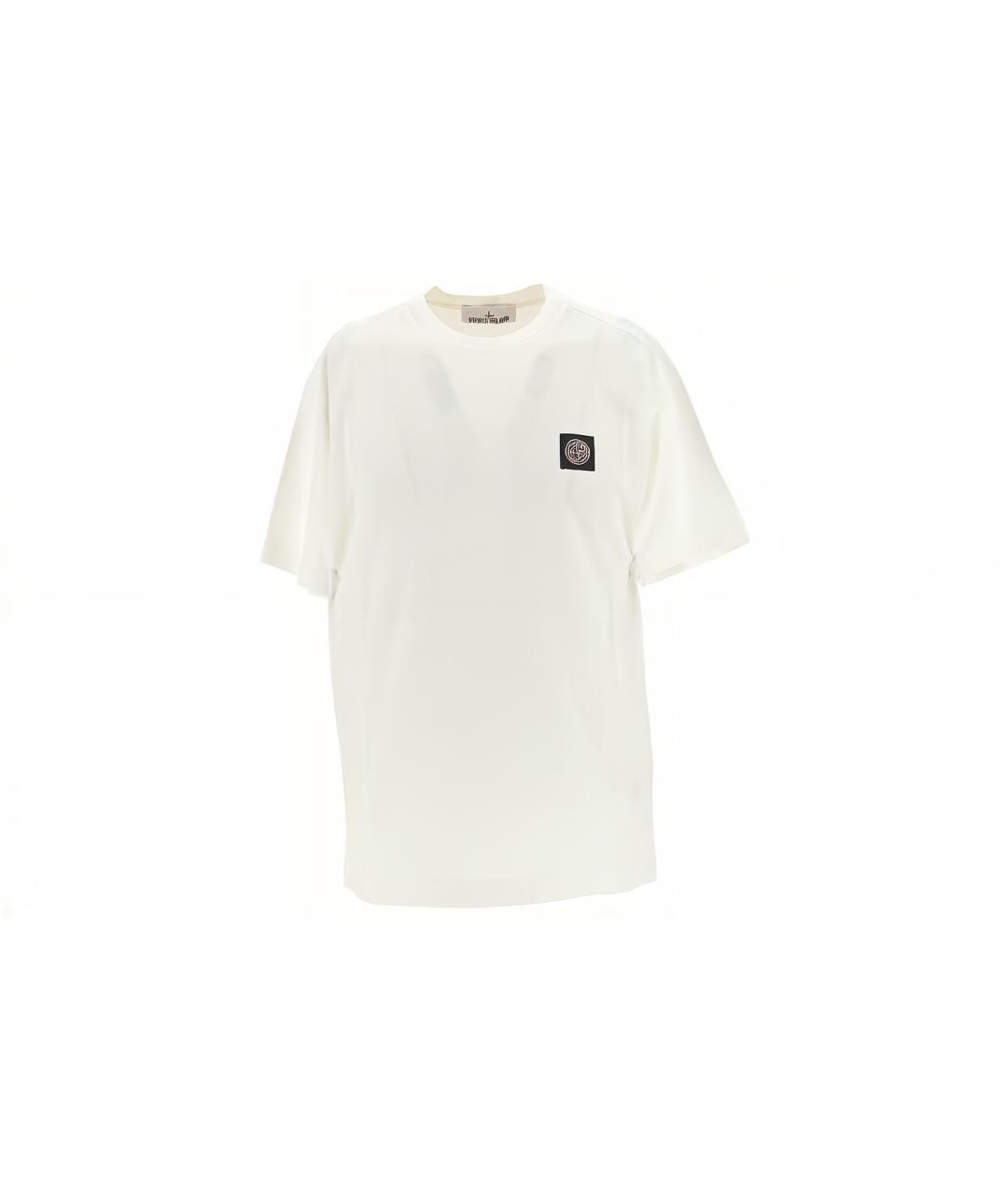 STONE ISLAND Белая футболка, фото 1