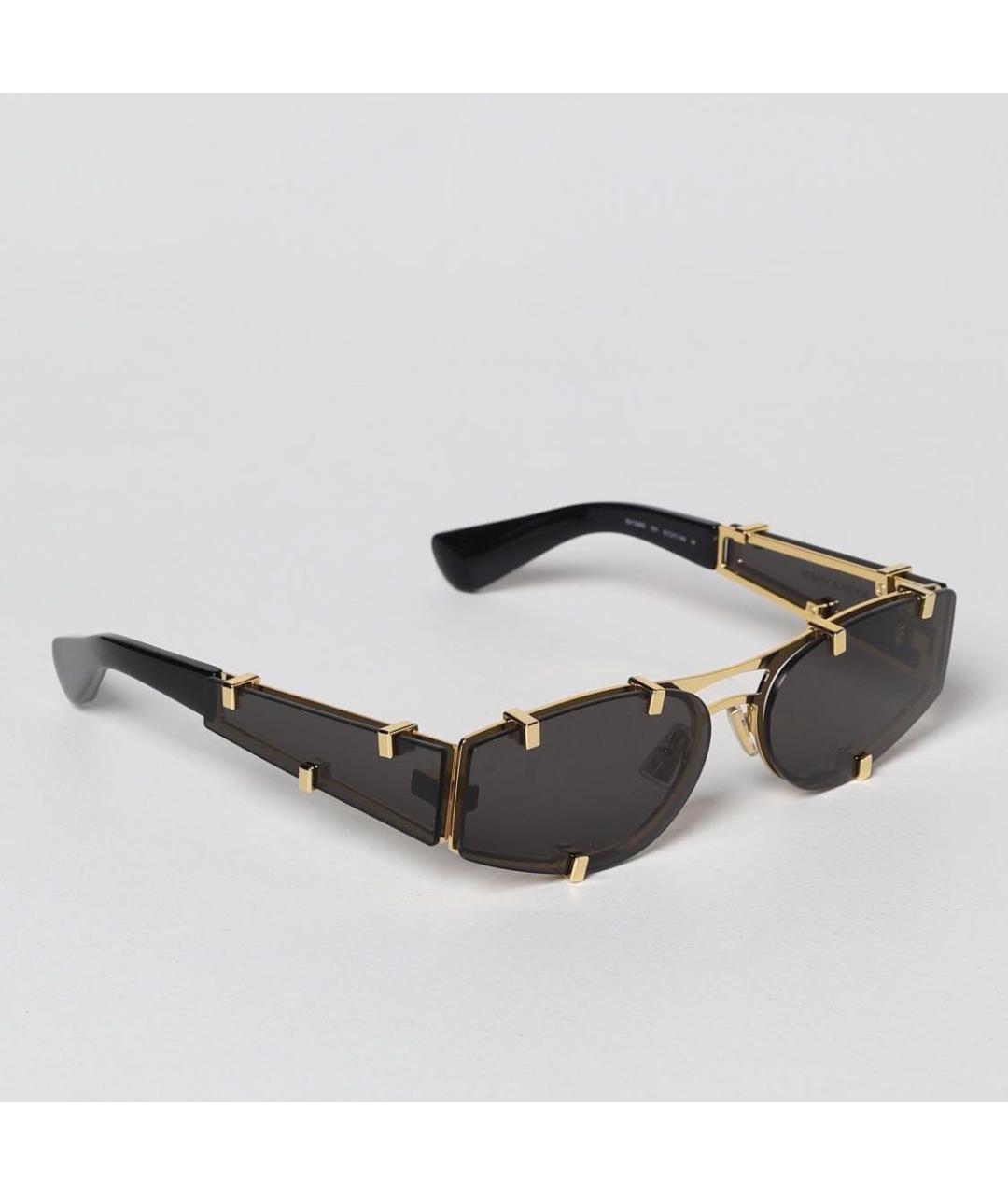 BOTTEGA VENETA Черные пластиковые солнцезащитные очки, фото 2