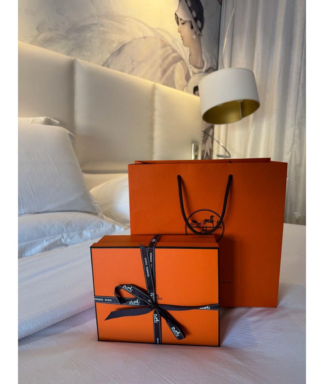 HERMES Коричневая кожаная сумка через плечо, фото 8