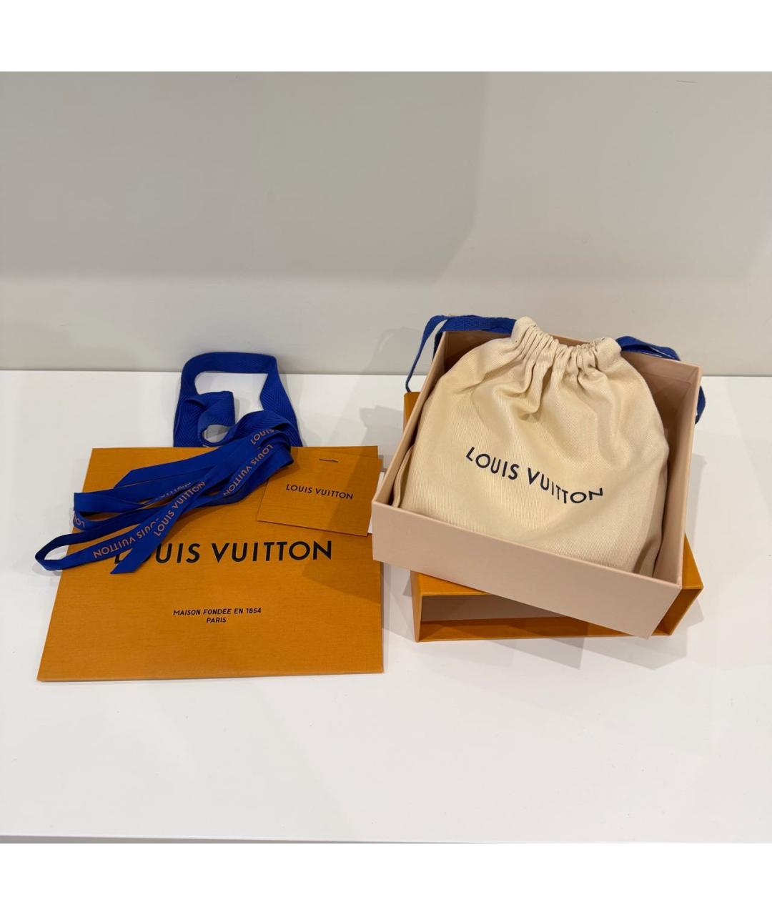 LOUIS VUITTON Бежевый кожаный ремень, фото 5