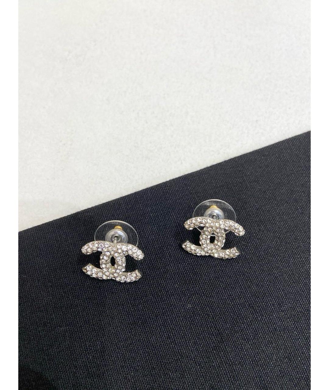 CHANEL Серебряные серьги, фото 3