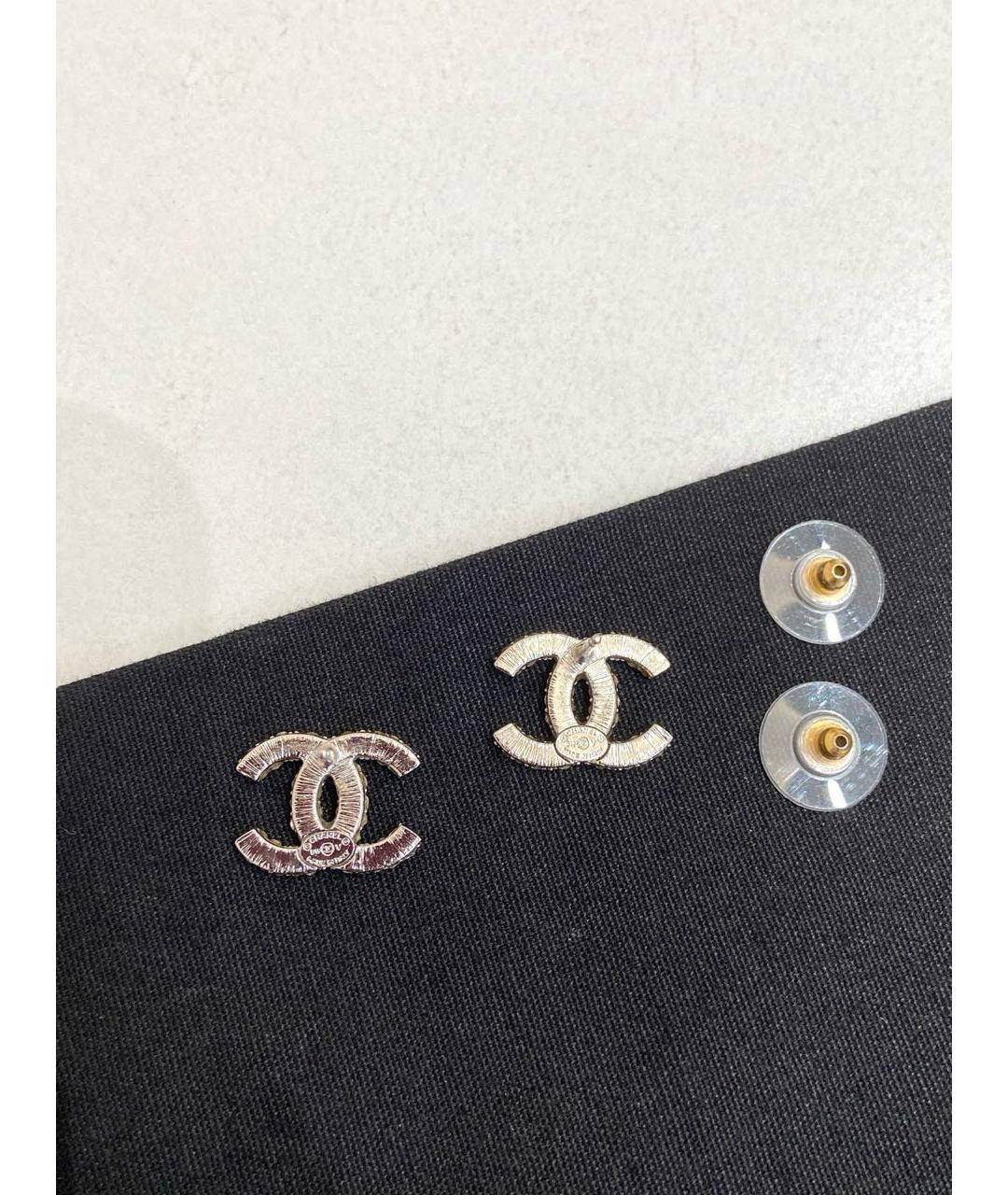 CHANEL Серебряные серьги, фото 4