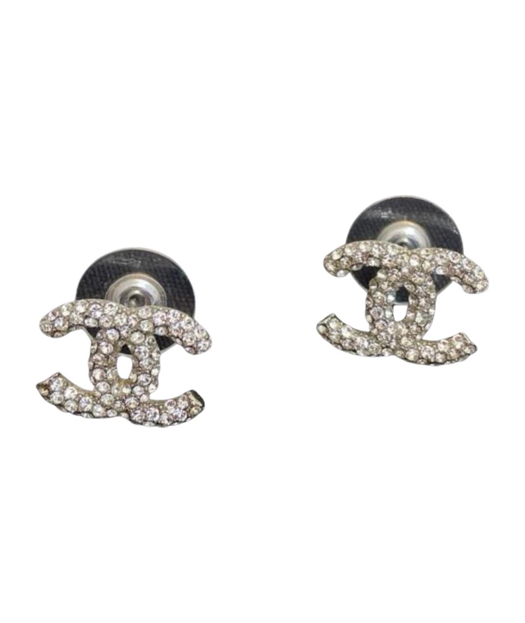 CHANEL Серебряные серьги, фото 1