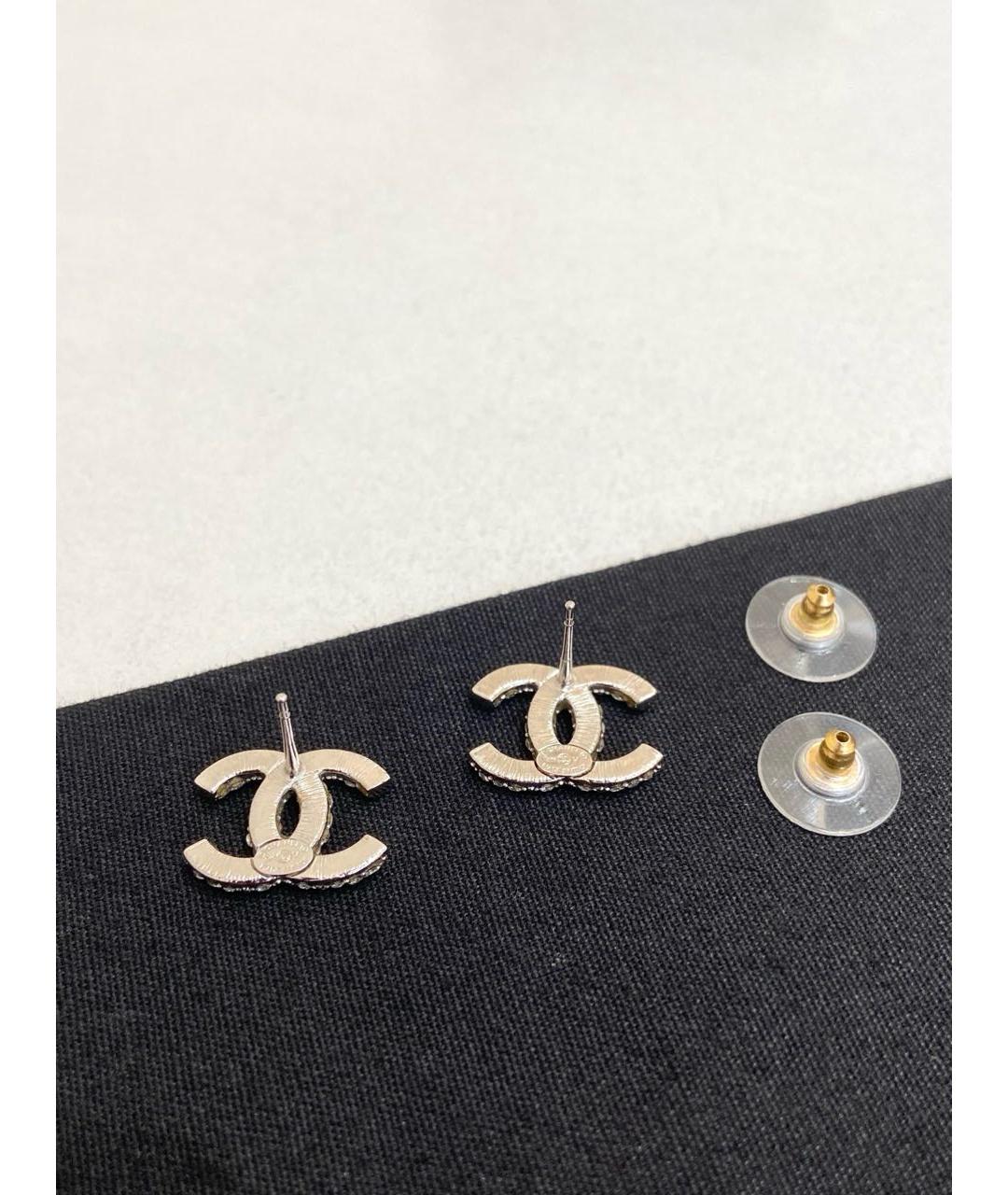 CHANEL Серебряные серьги, фото 5