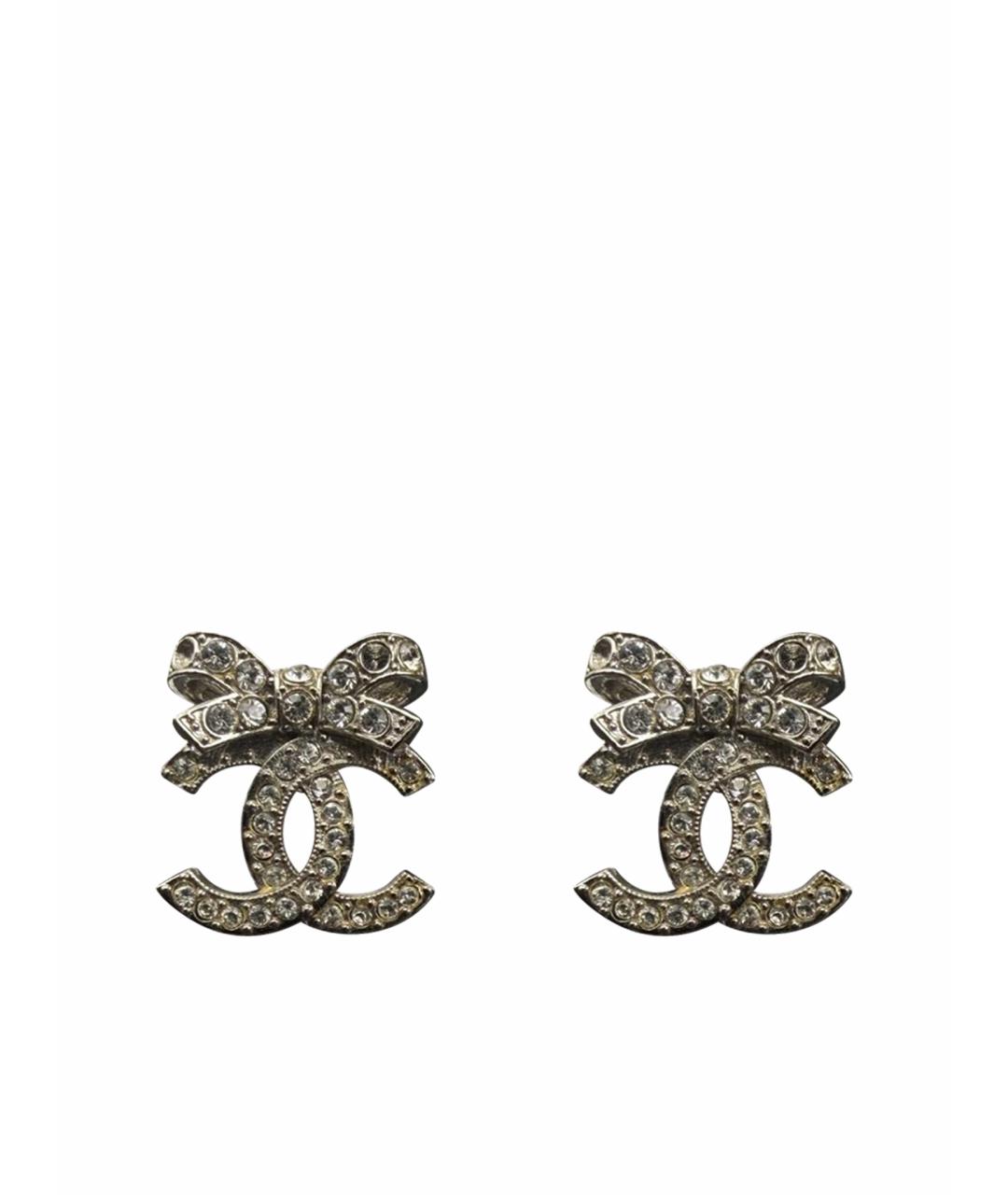 CHANEL Серебряные серьги, фото 1