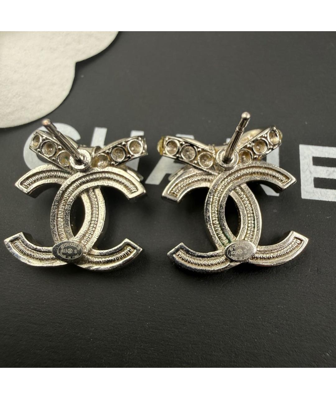 CHANEL Серебряные серьги, фото 5