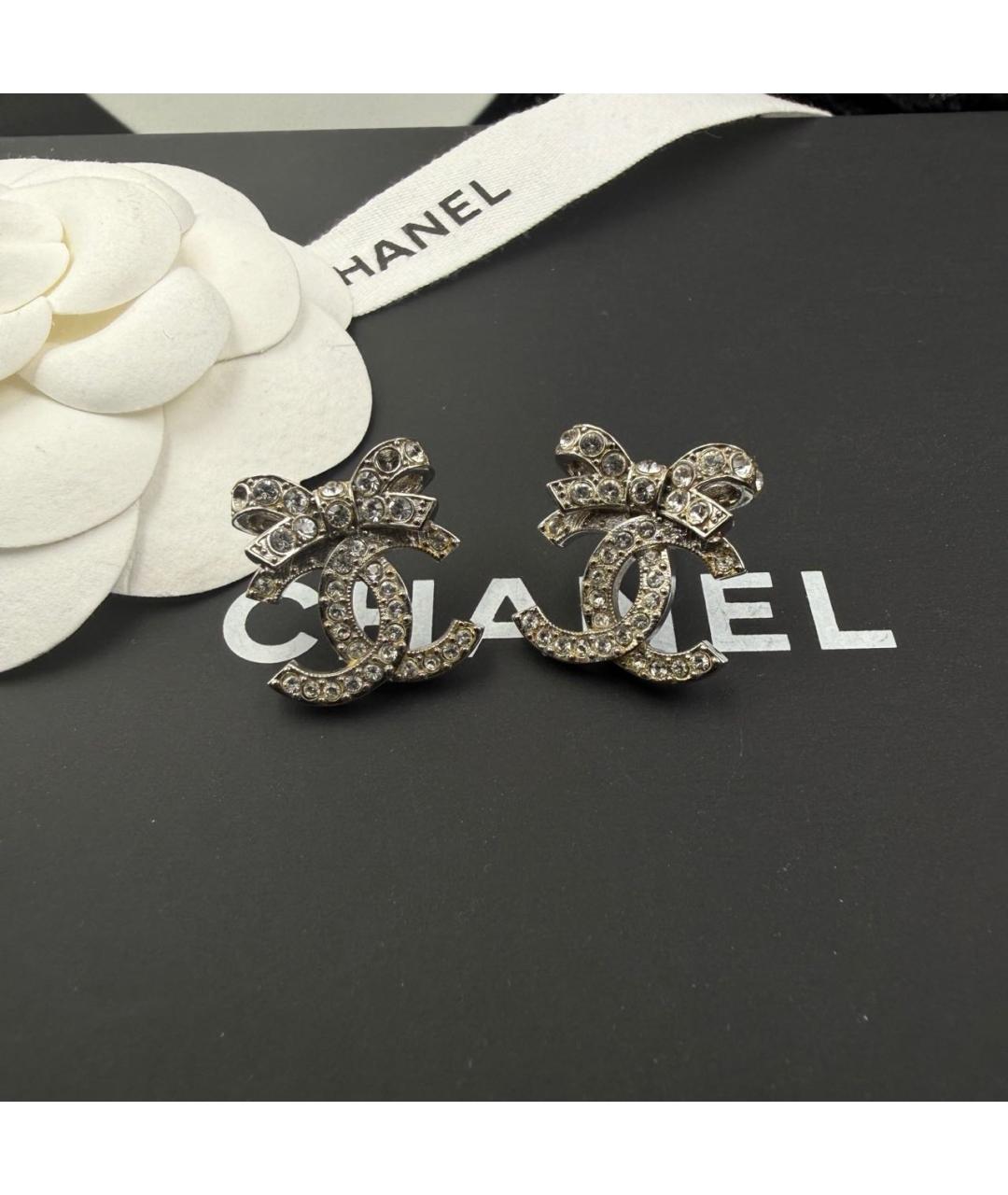 CHANEL Серебряные серьги, фото 9