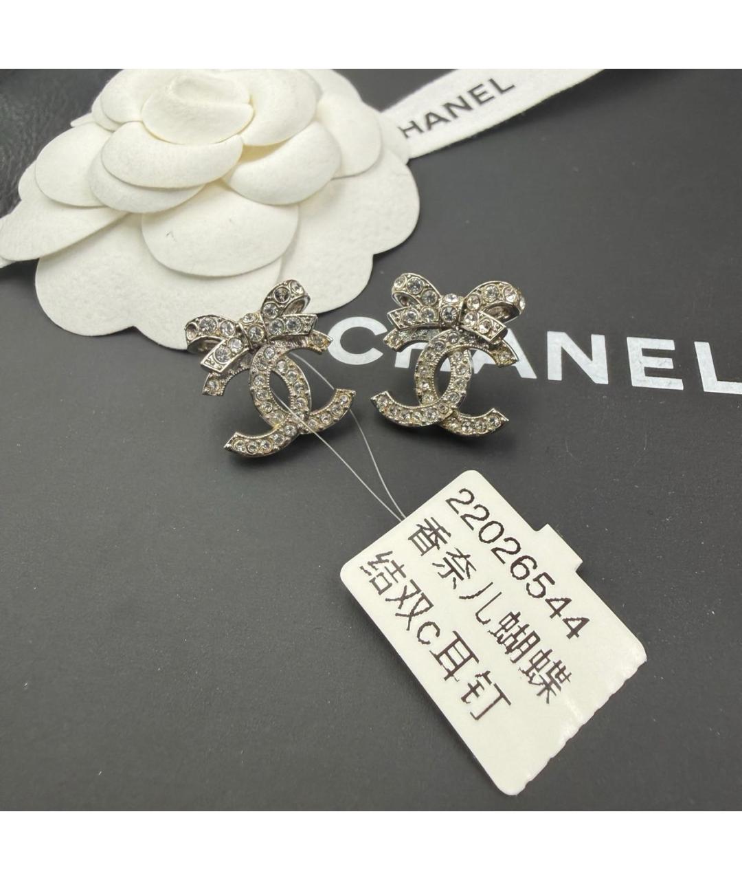 CHANEL Серебряные серьги, фото 8