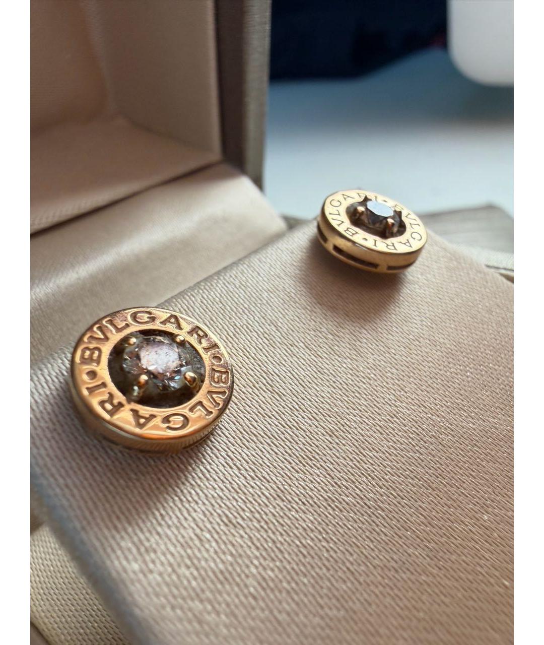 BVLGARI Золотые серьги из желтого золота, фото 2