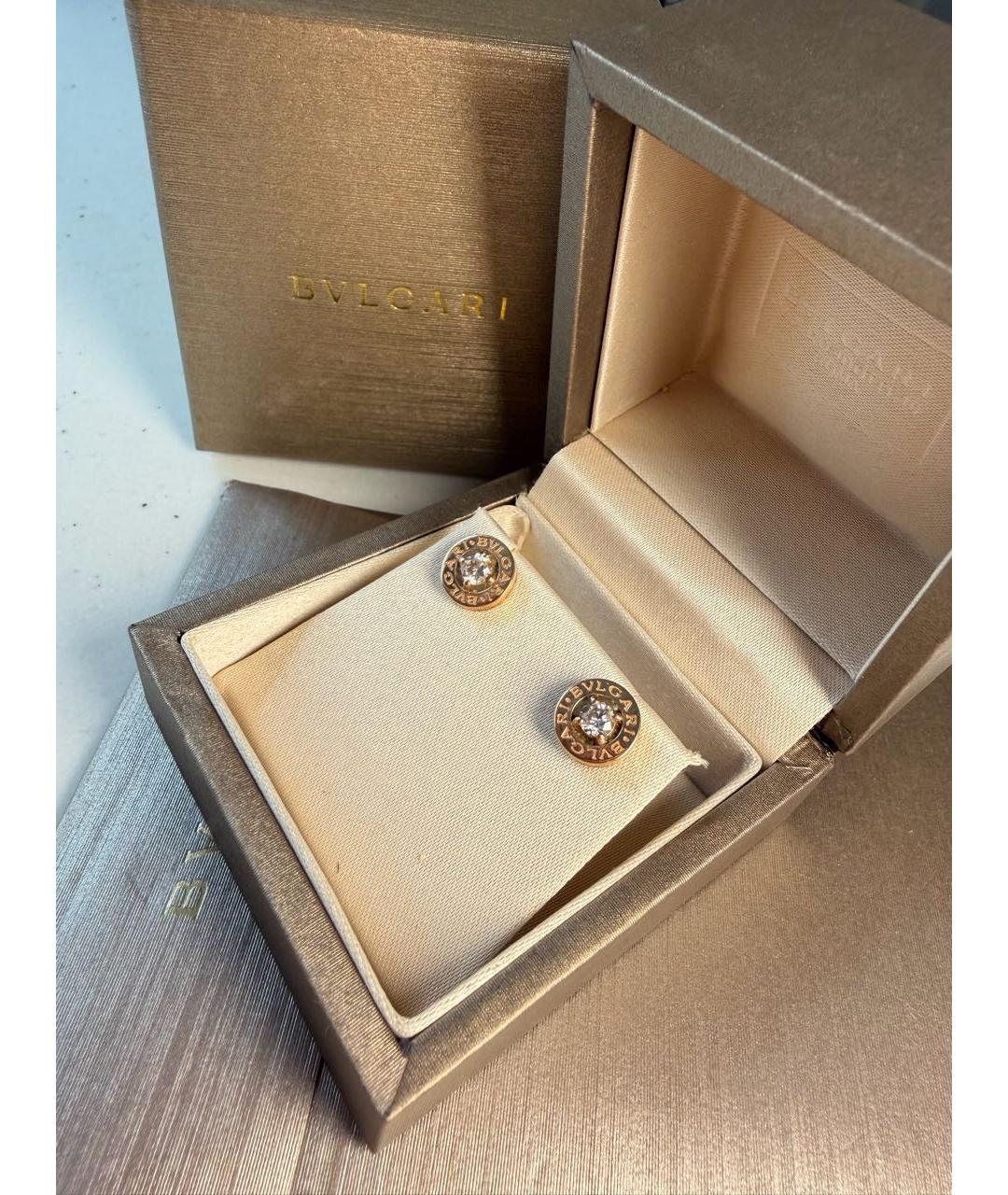 BVLGARI Золотые серьги из желтого золота, фото 4