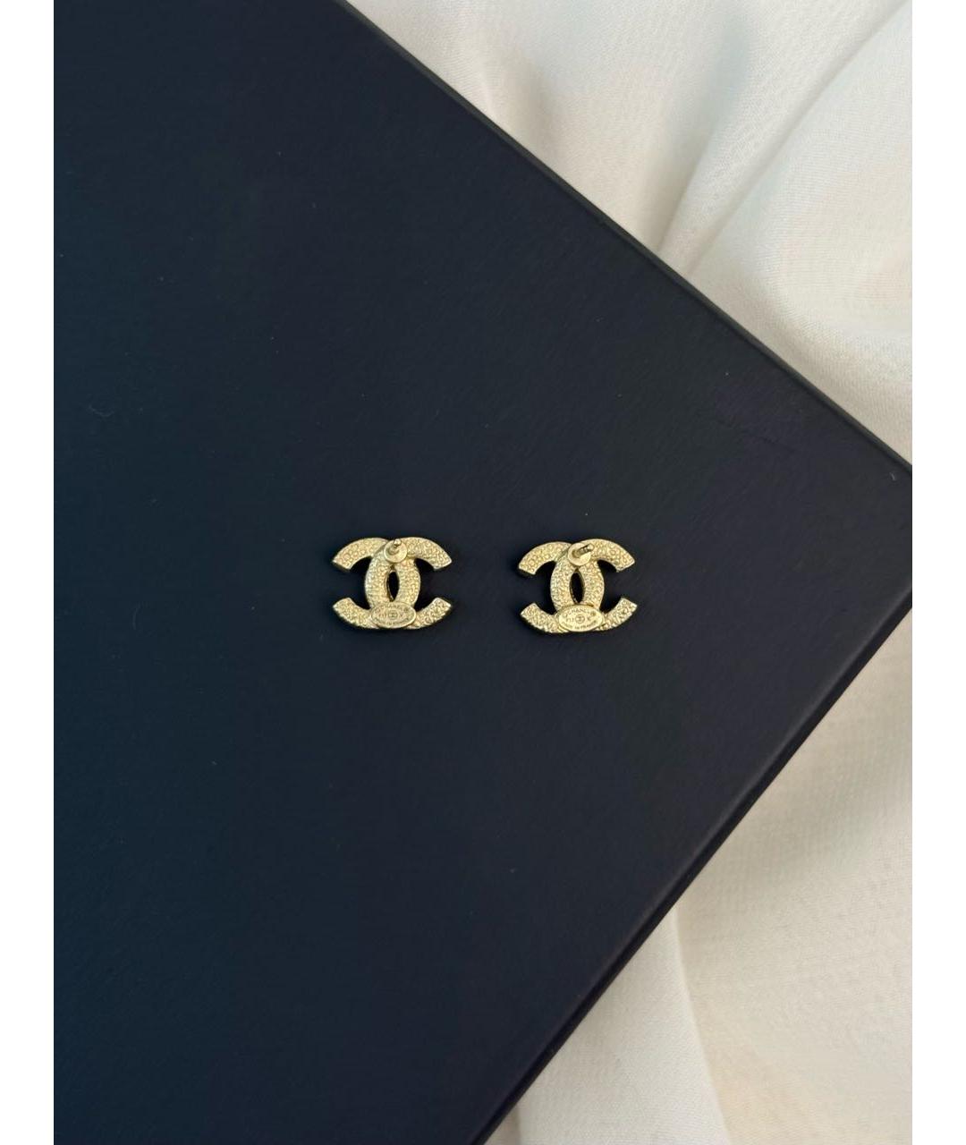 CHANEL Золотые серьги, фото 2