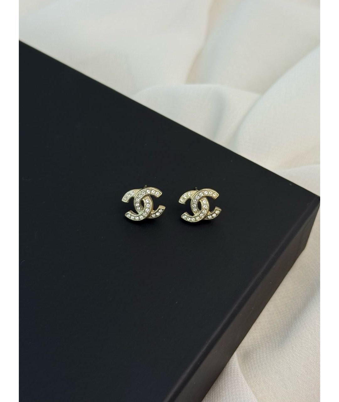 CHANEL Золотые серьги, фото 8