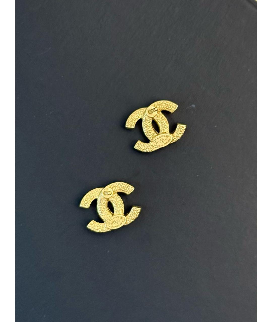 CHANEL Золотые серьги, фото 4