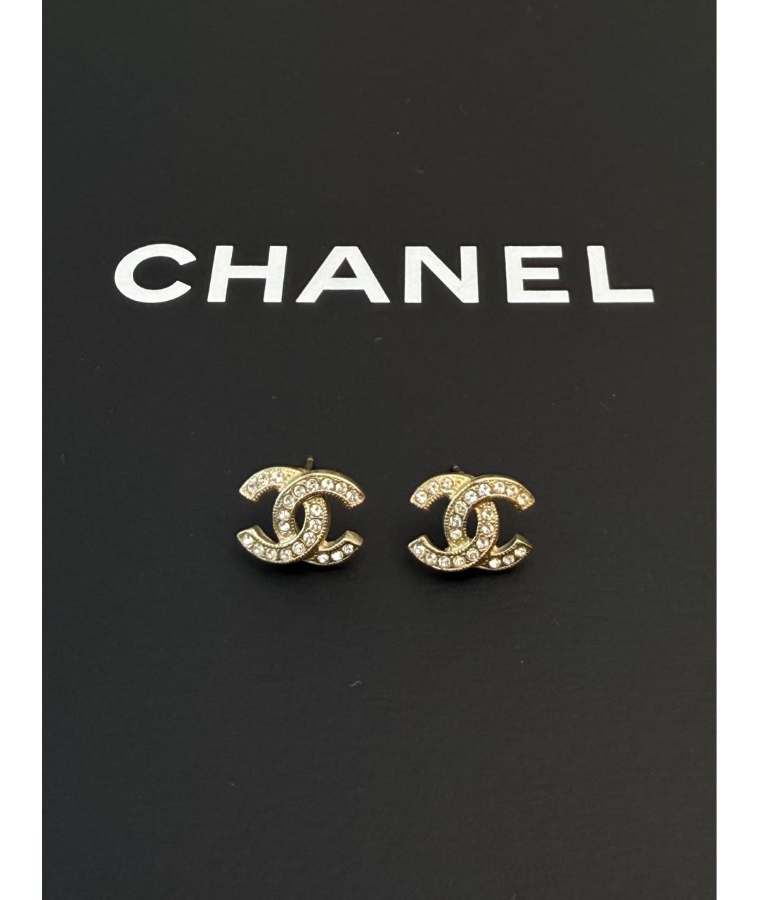 CHANEL Золотые серьги, фото 3