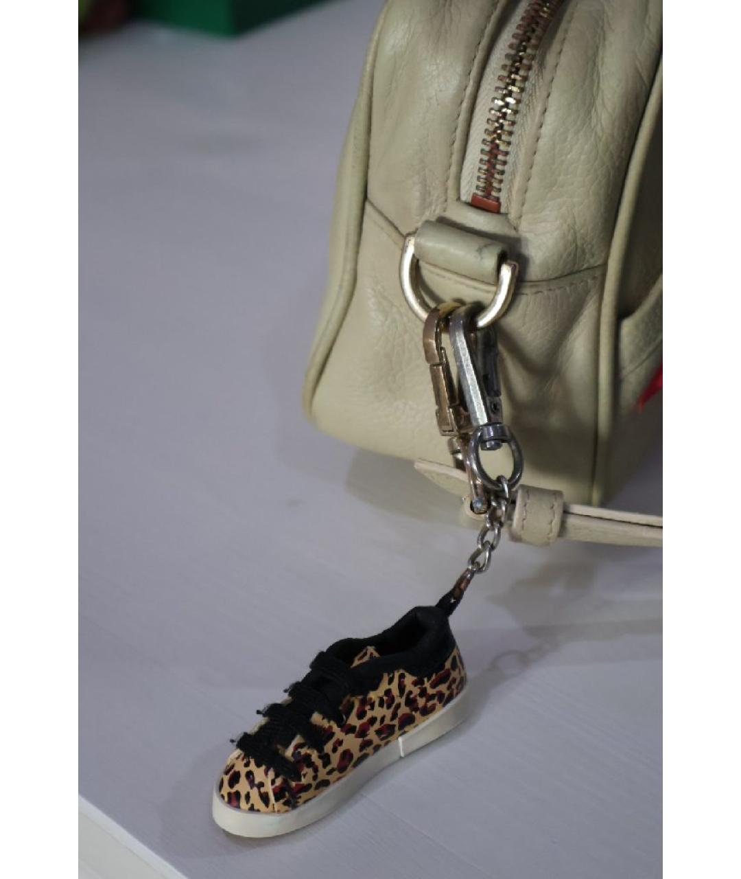 GOLDEN GOOSE DELUXE BRAND Бежевая кожаная сумка через плечо, фото 7