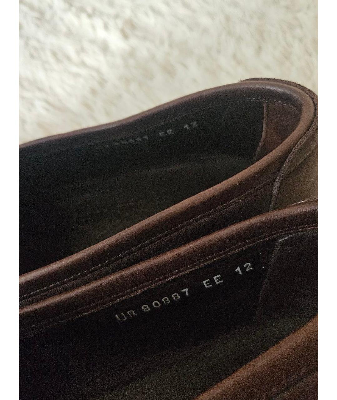 FERRAGAMO Коричневые кожаные лоферы, фото 6