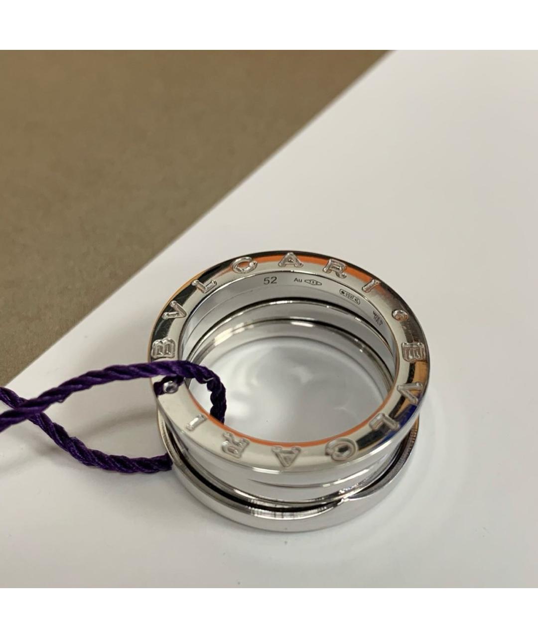 BVLGARI Серебряное кольцо из белого золота, фото 7