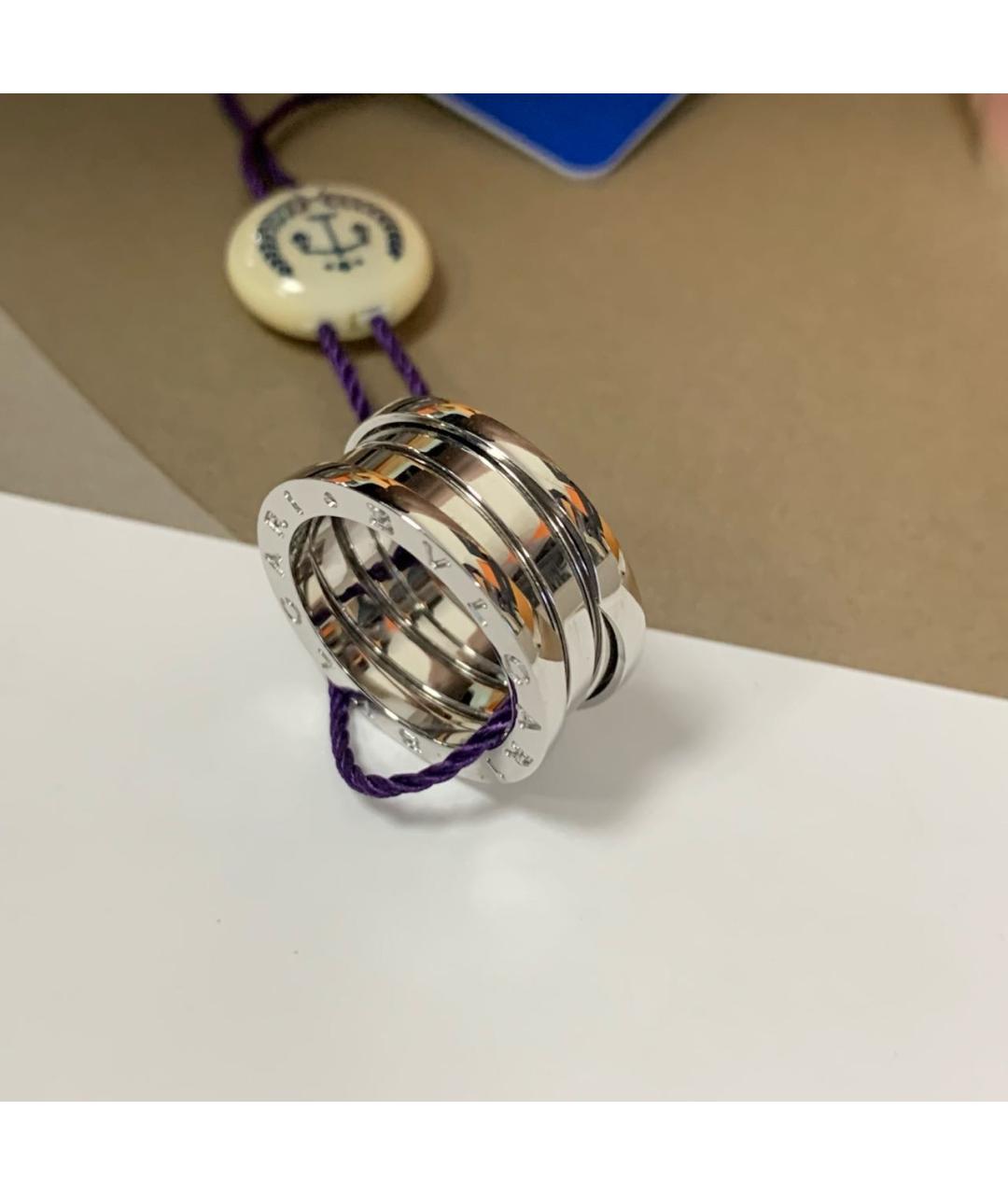 BVLGARI Серебряное кольцо из белого золота, фото 5
