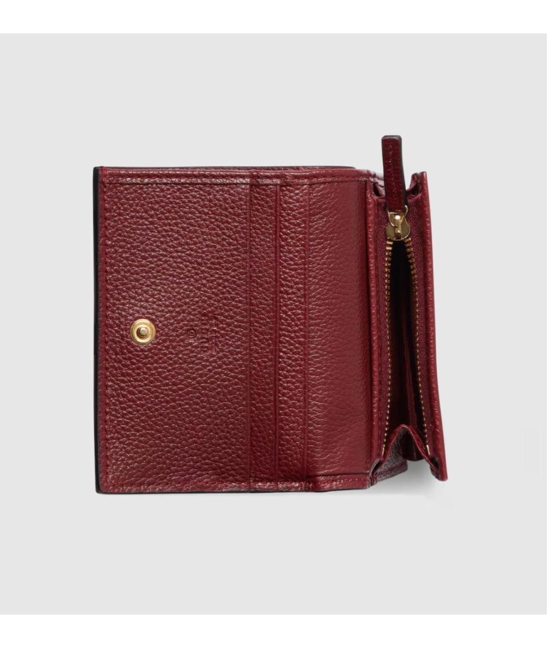 GUCCI Бордовый кошелек, фото 4