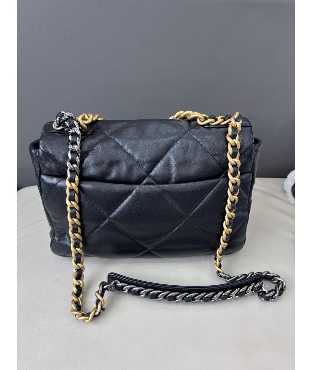 CHANEL Черная кожаная сумка через плечо, фото 4