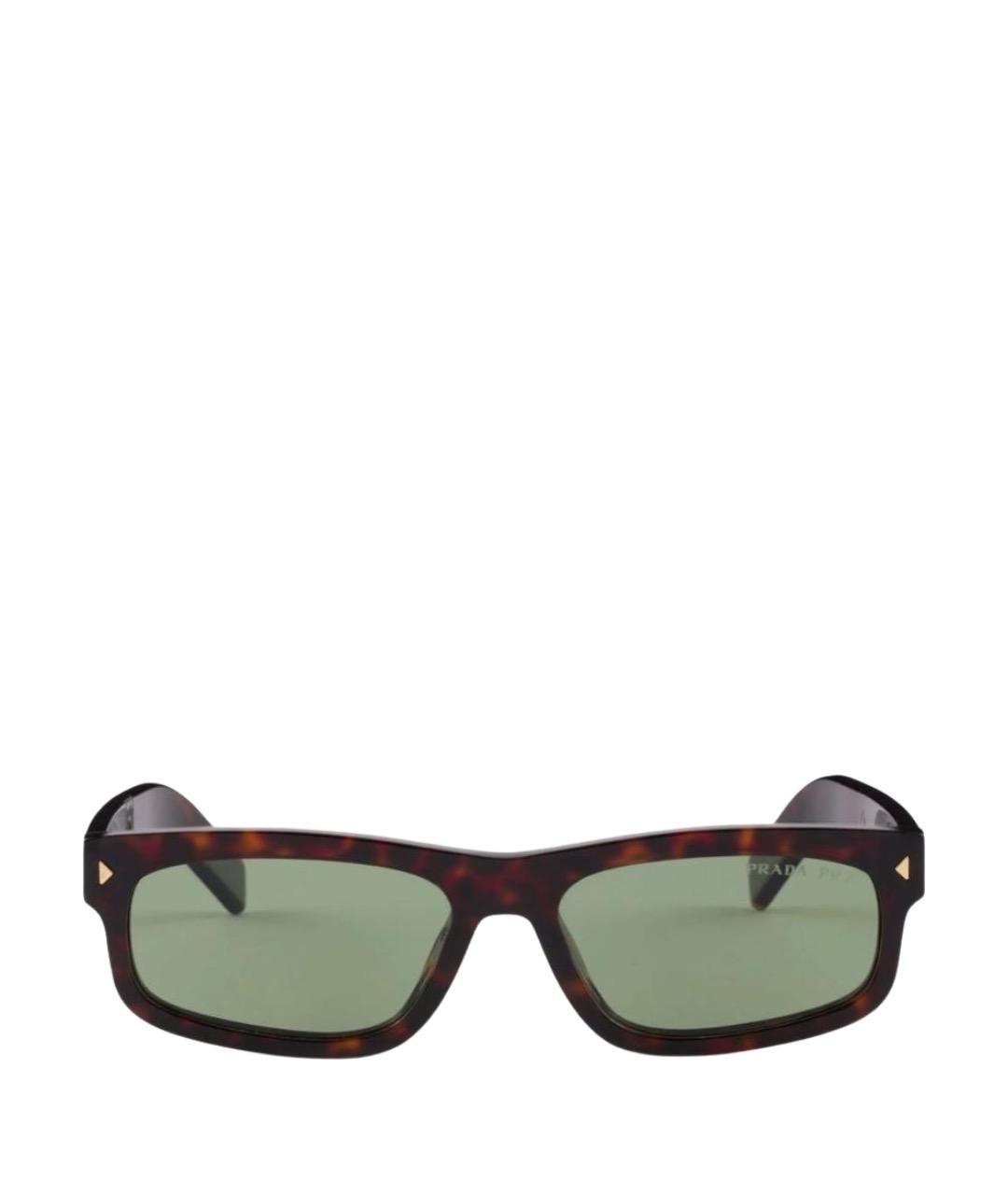 PRADA Черные пластиковые солнцезащитные очки, фото 1
