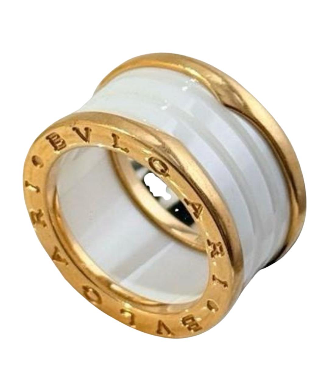 BVLGARI Белое кольцо из розового золота, фото 1