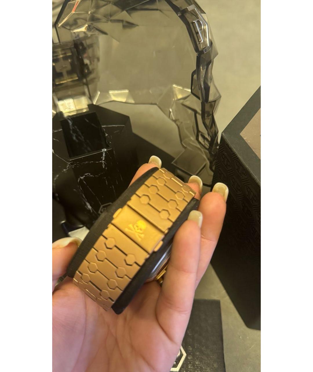 PHILIPP PLEIN Золотые стальные часы, фото 2