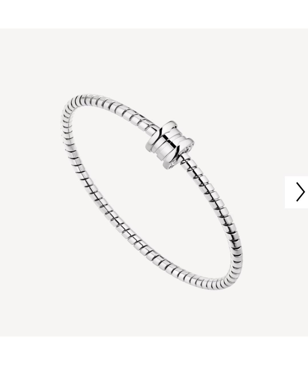 BVLGARI Серебряный браслет из белого золота, фото 4