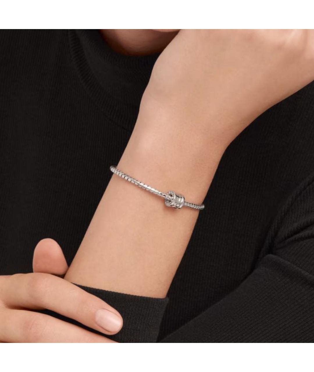 BVLGARI Серебряный браслет из белого золота, фото 3