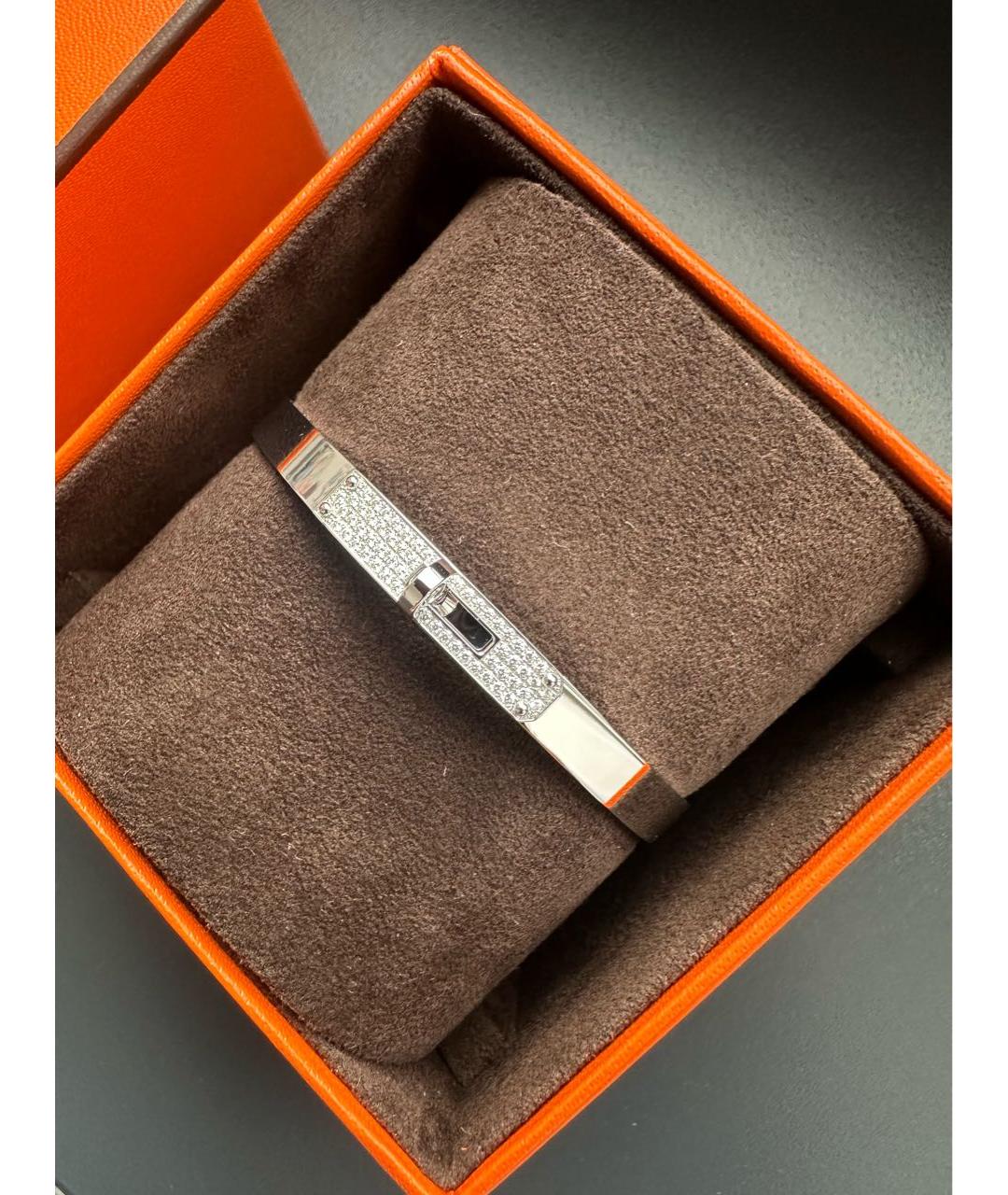 HERMES Серебряный браслет из белого золота, фото 2