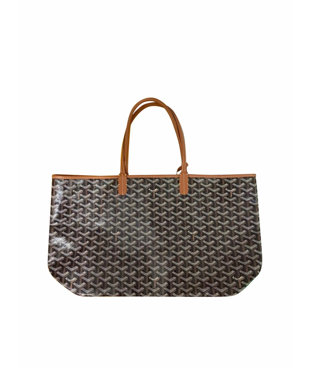 GOYARD Коричневая сумка тоут из экзотической кожи, фото 1